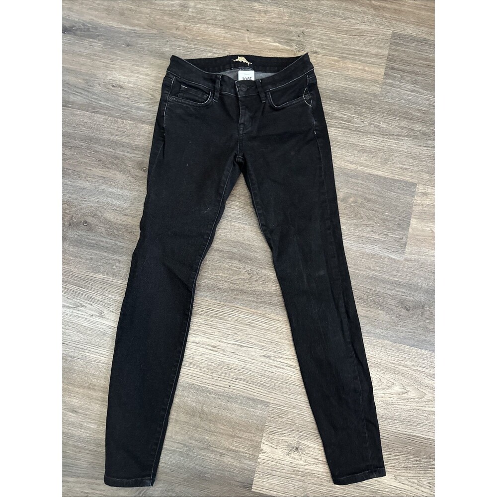 Tommy Bahama Black Denim Jeans Women Sz 26 (31” Length)